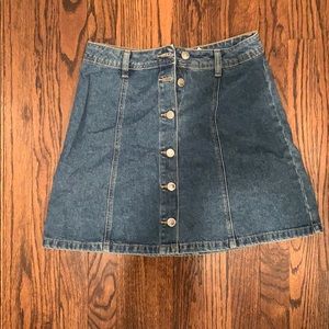 h&m jean skirt